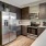 a kitchen with stainless steel appliances